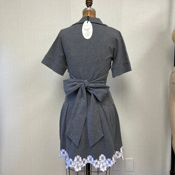 NWT Deadstock 2000s Suzabelle Designer Short Sleeve Floral Dress - Picture 5 of 5